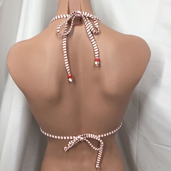 Marie Meili Contrast Ruffle Triangle Top (D6) - Picture 4 of 6